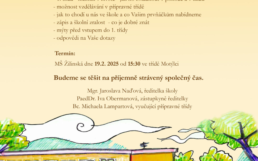 Setkání rodičů předškoláků s pedagogy ZŠ K. Pokorného
